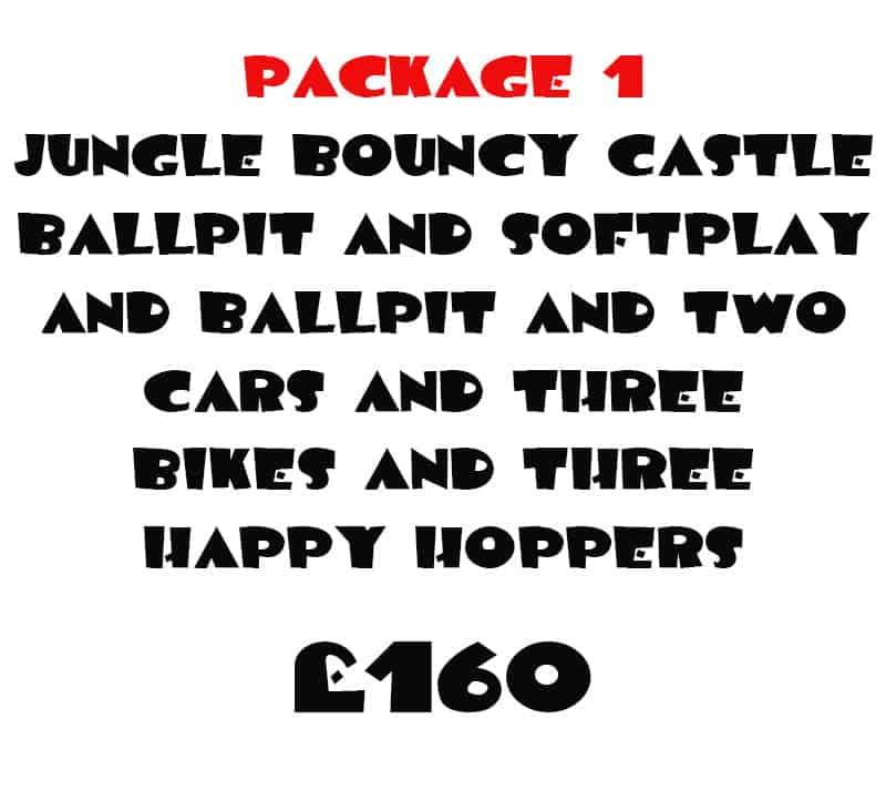 bouncy castles package 1